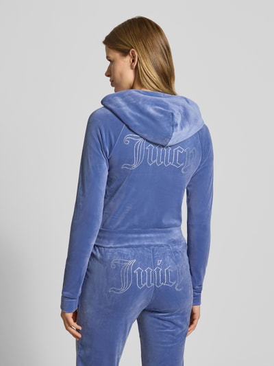 Juicy Couture Sweatjacke mit Kapuze Modell 'MADISON' Rauchblau 5