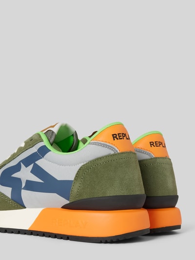 Replay Sneaker im Colour-Blocking-Design Modell 'FIBER' Oliv 2