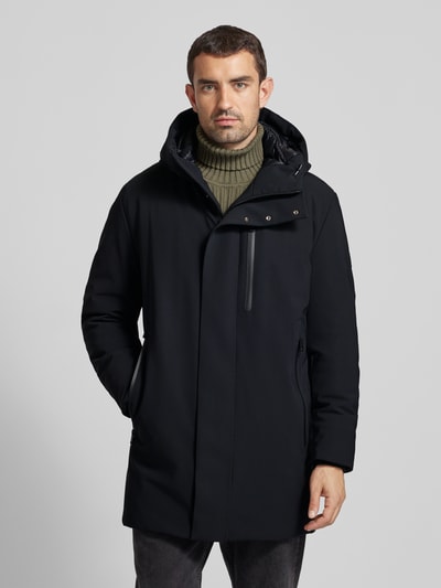 Strellson Parka met borstzak, model 'Flex Cross' Zwart - 4