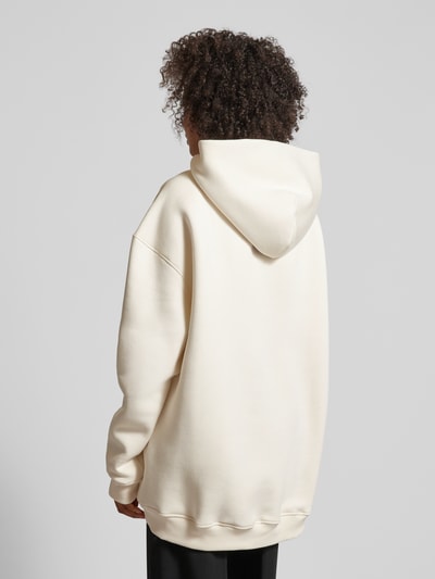 Karo Kauer Oversized hoodie met labelpatch Offwhite - 5