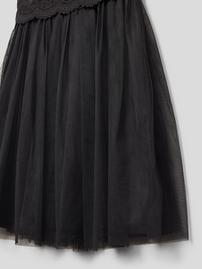 Happy Girls Kleid mit Spitzenbesatz Schwarz 2