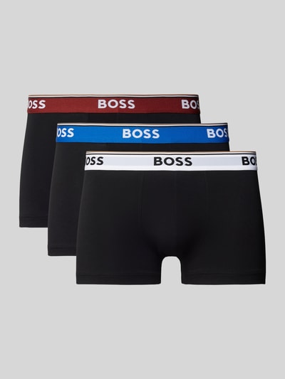 BOSS Trunks mit elastischem Logo-Bund im 3er-Pack Weiss 1