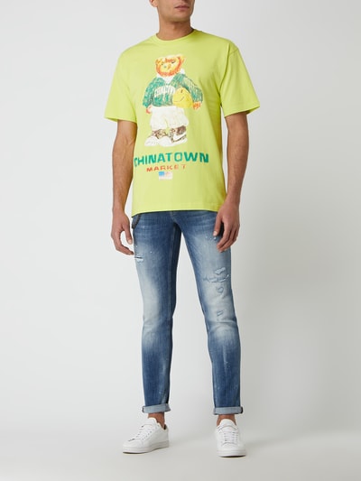 MARKET T-Shirt mit Print Gelb 1