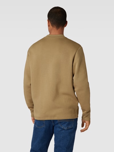 HUGO Sweatshirt mit Brusttasche Modell 'Dhaluli' Camel 5