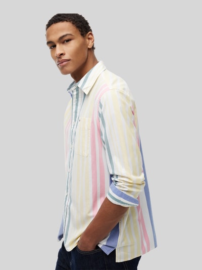 Tommy Jeans Relaxed Fit Freizeithemd aus reiner Baumwolle Bleu 3