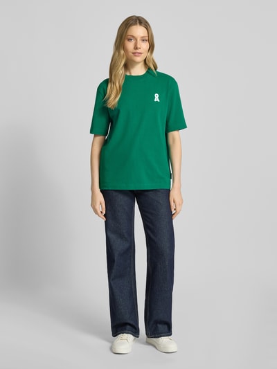 Armedangels Loose fit T-shirt van puur katoen, model 'TARJAA' Groen - 1