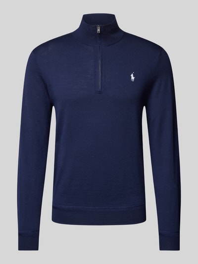 Polo Ralph Lauren Strickpullover mit Troyer-Kragen Marine 2