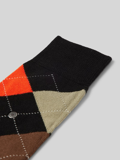 Burlington Socken mit Label-Detail Modell 'KING' Black 2