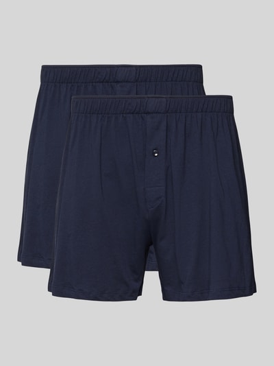 Christian Berg Men Boxershorts mit elastischem Bund im 2er-Pack Marine 1