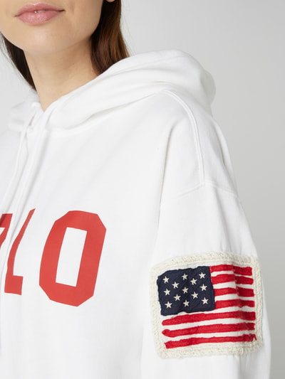 Polo Ralph Lauren Hoodie mit Logo-Aufnäher Weiss 3