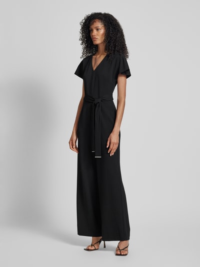 Calvin Klein Womenswear Jumpsuit mit V-Ausschnitt Black 1