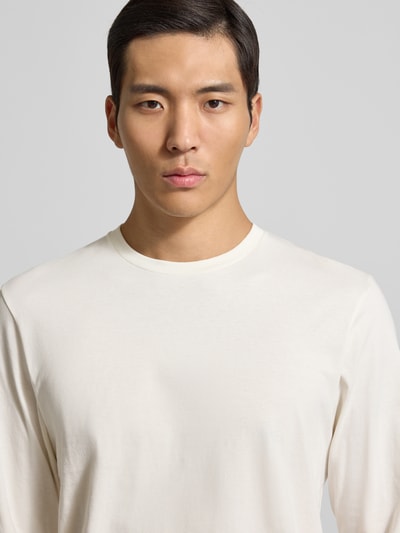 RAGMAN Shirt met lange mouwen en geribde ronde hals Offwhite - 3