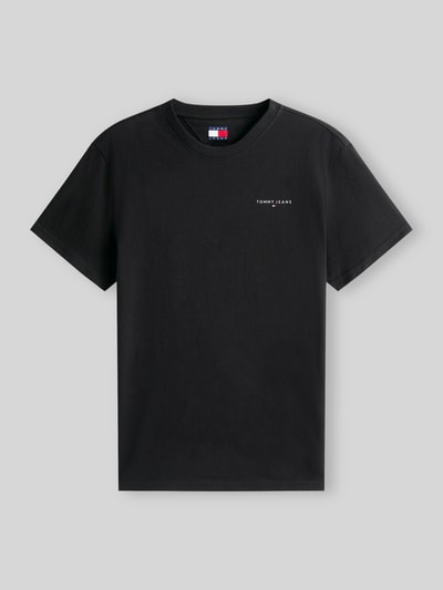 Tommy Jeans Slim Fit T-Shirt aus reiner Baumwolle Black 2