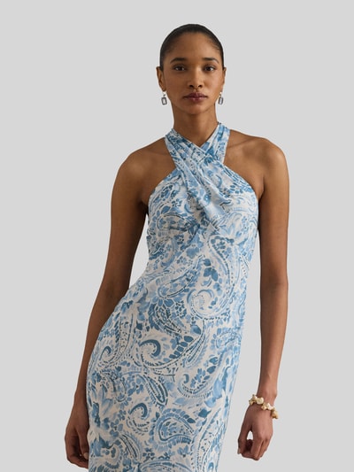 Lauren Ralph Lauren Abendkleid mit Volants Weiss 4