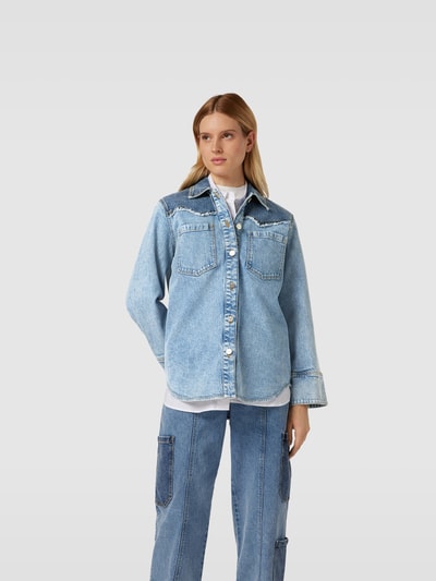 BAUM & PFERDGARTEN Jeansbluse mit Knopfleiste Blau 4