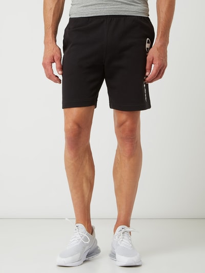 CHAMPION Sweatshorts mit Logo-Print Modell 'Terry' Black 4