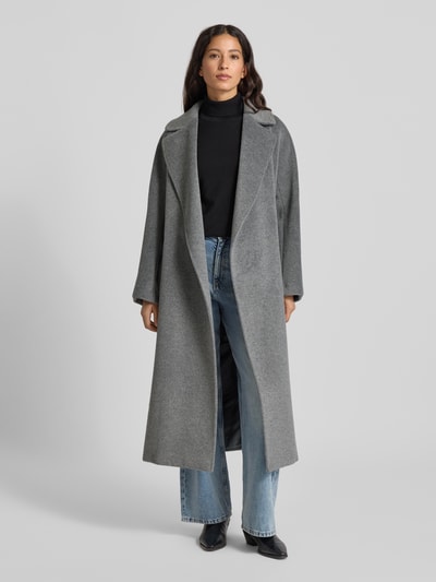 Weekend Max Mara Regular fit lange wollen jas met alpaca en mohair, model 'TEMPERA' Donkergrijs - 1