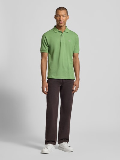 Lacoste Regular Fit Poloshirt aus reiner Baumwolle Gruen 1