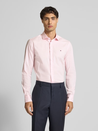 Tommy Hilfiger Tailored Slim fit zakelijk overhemd met kentkraag Lichtroze - 4