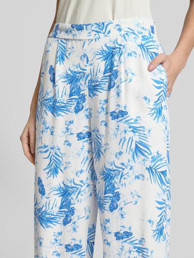 Vero Moda Spodnie szerokie o luźnym kroju z mieszanki wiskozy i lnu model ‘MYMILO’ Złamany biały 3