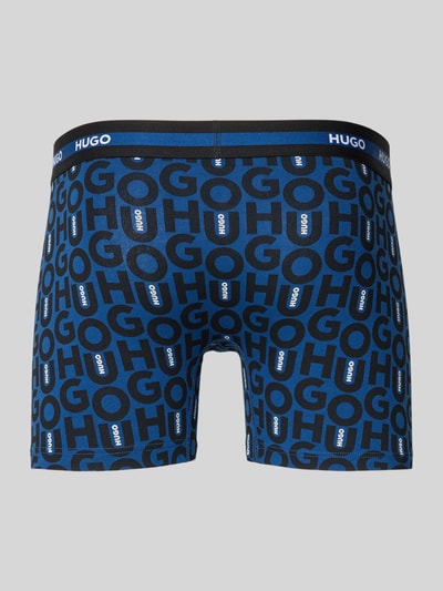 HUGO Skinny Fit Trunks aus Baumwoll-Mix im 3er-Pack Dunkelblau 3