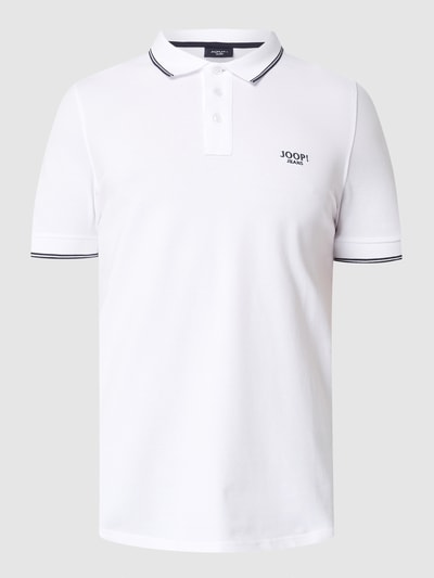 JOOP! Jeans Poloshirt aus Piqué Modell 'Agnello' Weiss 2