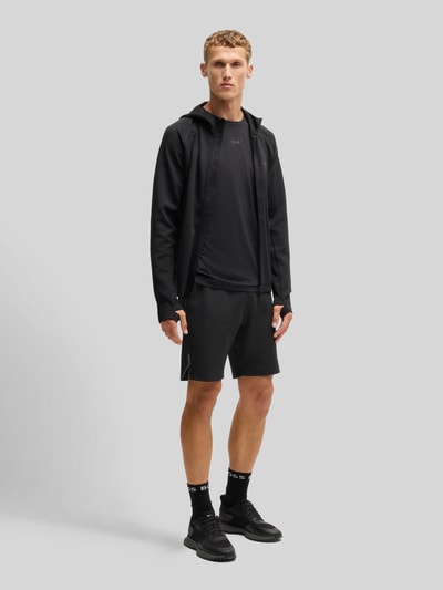 BOSS Green Regular dit sweatshorts van sneldrogend weefsel, model 'HECON ACTIVE' Zwart - 1
