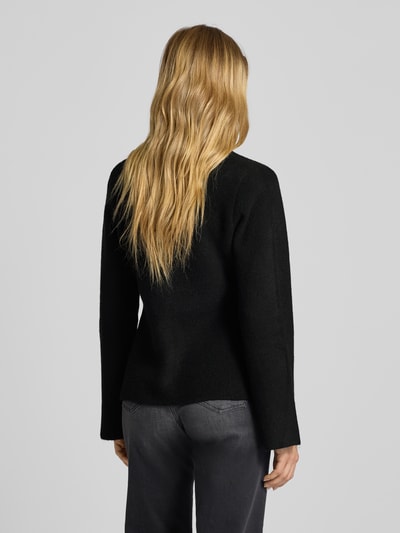 Neo Noir Kurtka z dzianiny z zapięciem na guzik model ‘Marie’ Czarny 5