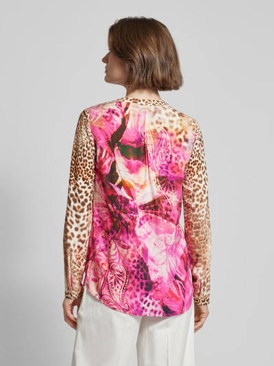 Emily Van den Bergh Blouseshirt met V-hals Felroze - 5