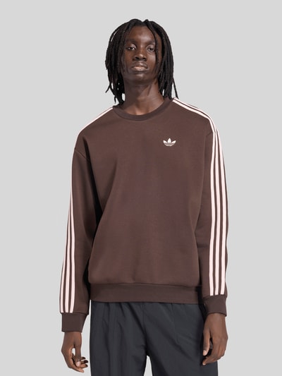 adidas Originals sweatshirt met logodetail van katoenmix Donkerbruin - 4