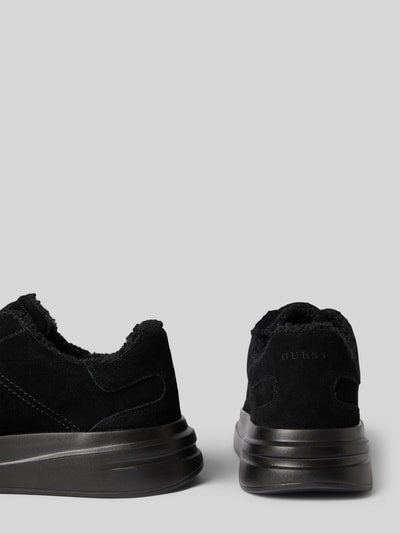 GUESS Sneaker aus Rindsnubuk mit Fleece-Futter Modell 'ELBA' Black 2