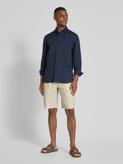 Marc O'Polo Regular Fit Shorts aus reinem Leinen Modell 'RESO JOGGER' Beige 1