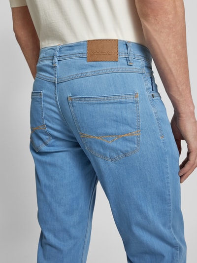 Christian Berg Men Jeans mit 5-Pocket-Design Hellblau Melange 3