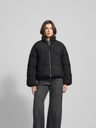 Closed Steppjacke mit gefüttertem Stehkragen Black 4