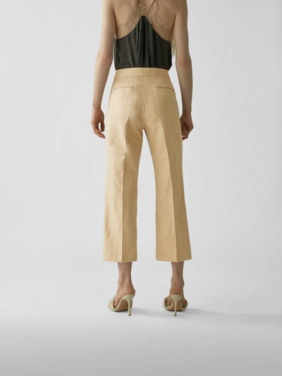 MSGM Hose mit Bügelfalten Beige 5