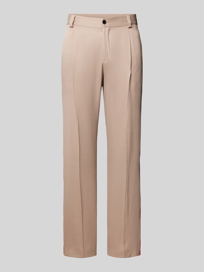 HUGO Hose mit Label-Detail Modell 'Flips' Beige 2