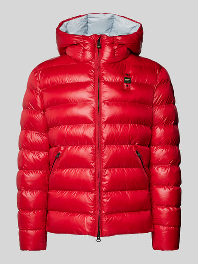 Blauer Usa Regular Fit Steppjacke mit Kapuze Modell 'ADAMS' Rot 2