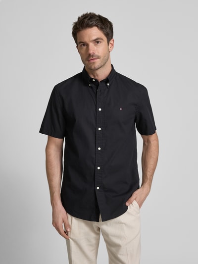 Tommy Hilfiger Regular Fit Freizeithemd mit kurzem Arm Modell 'FLEX' Black 4