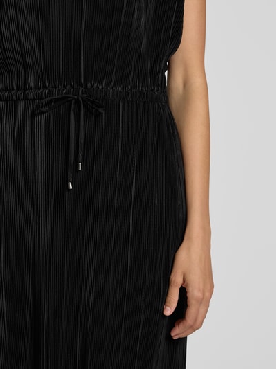 s.Oliver RED LABEL Relaxed Fit Plisseekleid mit Kordelzug BLACK 3