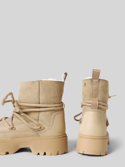 Tommy Hilfiger Kozaki ze skóry naturalnej  Beżowy 2