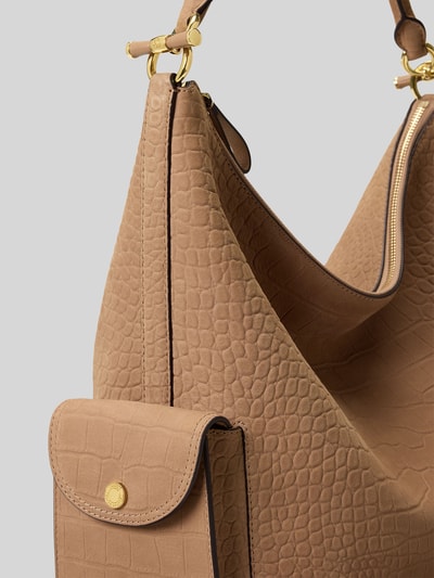 Lauren Ralph Lauren Henkeltasche aus echtem Leder Camel 6