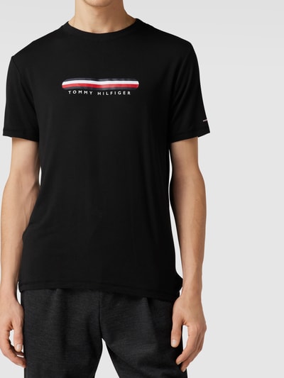 Tommy Hilfiger T-Shirt mit Label-Print Black 3