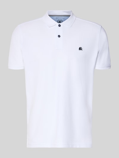 LERROS Regular Fit Poloshirt mit Logo-Stitching Modell 'Performance' Weiss 2