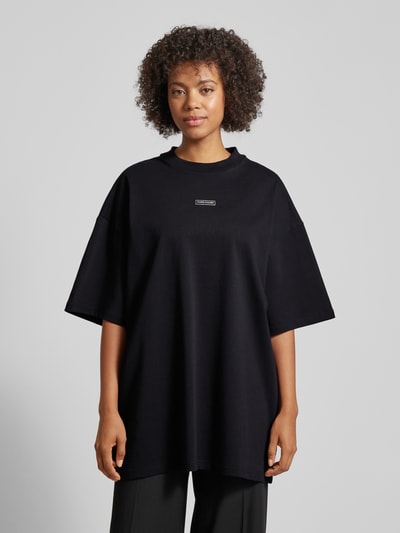 Karo Kauer Oversized T-Shirt mit Label-Patch Black 4