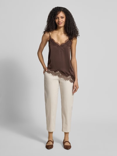 Stehmann Straight Fit Stoffhose mit Eingrifftaschen Modell 'Ornela' Beige 1