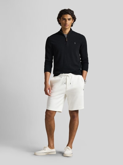 Polo Ralph Lauren Regular Fit Sweatshorts aus Baumwoll-Mix mit Logo-Stitching Weiss 1