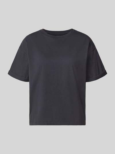 Produktfoto, T-Shirt mit fixierten Ärmelabschlüssen Modell 'ROSIE' von ba&sh in Schwarz, reine Baumwolle, lockerer Schnitt, Rundhalsausschnitt