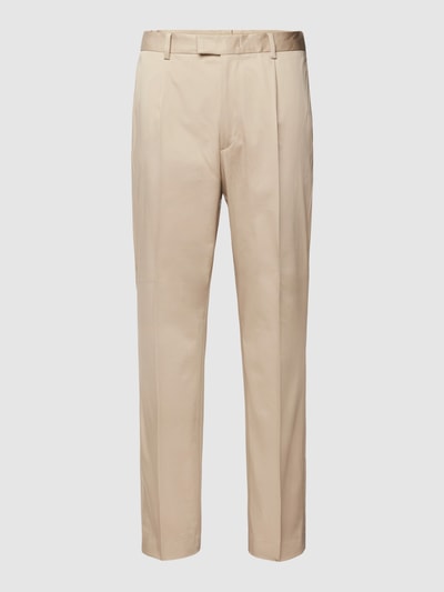 JOOP! Collection Pantalon met bandplooien, model 'Bird' Beige - 2