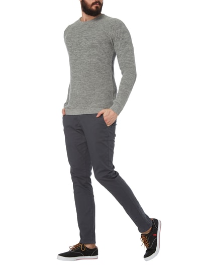 Selected Homme Pullover mit Rundhalsausschnitt Hellgrau 1