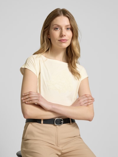 Lauren Ralph Lauren T-Shirt mit Motiv-Stitching Modell 'GRIETA' Offwhite 3